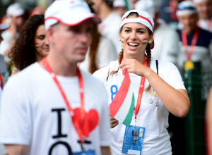 13.07.2016., Zagreb - Studenti europskih sveucilista okupljaju se na Mladosti uoci svecanog otvorenja Europskih sveucilisnih igara. Photo: Marko Prpic/PIXSELL