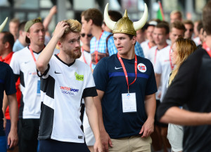 13.07.2016., Zagreb - Studenti europskih sveucilista okupljaju se na Mladosti uoci svecanog otvorenja Europskih sveucilisnih igara. Photo: Marko Prpic/PIXSELL