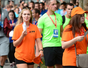 13.07.2016., Zagreb - Studenti europskih sveucilista okupljaju se na Mladosti uoci svecanog otvorenja Europskih sveucilisnih igara. Photo: Marko Prpic/PIXSELL