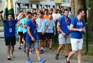13.07.2016., Zagreb - Studenti europskih sveucilista okupljaju se na Mladosti uoci svecanog otvorenja Europskih sveucilisnih igara. Photo: Marko Prpic/PIXSELL