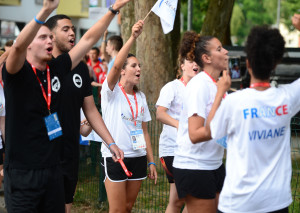 13.07.2016., Zagreb - Studenti europskih sveucilista okupljaju se na Mladosti uoci svecanog otvorenja Europskih sveucilisnih igara. Photo: Marko Prpic/PIXSELL