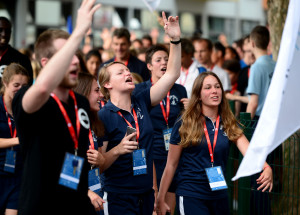 13.07.2016., Zagreb - Studenti europskih sveucilista okupljaju se na Mladosti uoci svecanog otvorenja Europskih sveucilisnih igara. Photo: Marko Prpic/PIXSELL