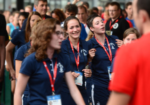 13.07.2016., Zagreb - Studenti europskih sveucilista okupljaju se na Mladosti uoci svecanog otvorenja Europskih sveucilisnih igara. Photo: Marko Prpic/PIXSELL