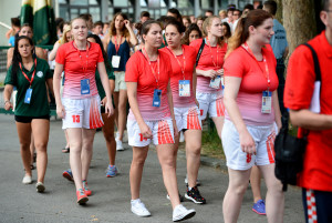 13.07.2016., Zagreb - Studenti europskih sveucilista okupljaju se na Mladosti uoci svecanog otvorenja Europskih sveucilisnih igara. Photo: Marko Prpic/PIXSELL