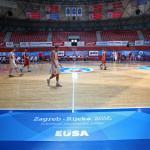 12.07.2016., Zagreb, KC Drazen Petrovic - Europske sveucilisne igre Zagreb-Rijeka 2016. Kosarkaska utakmica Ljubljana - Vern.
Photo: Igor Kralj/PIXSELL